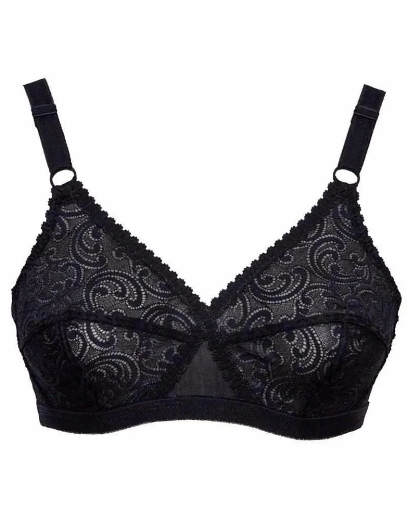 Be-Belle X-Over Non Padded Net Bra