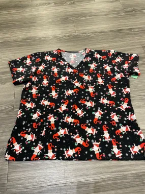 Black Top Short Sleeve Clothes Mentor, Size Xxl