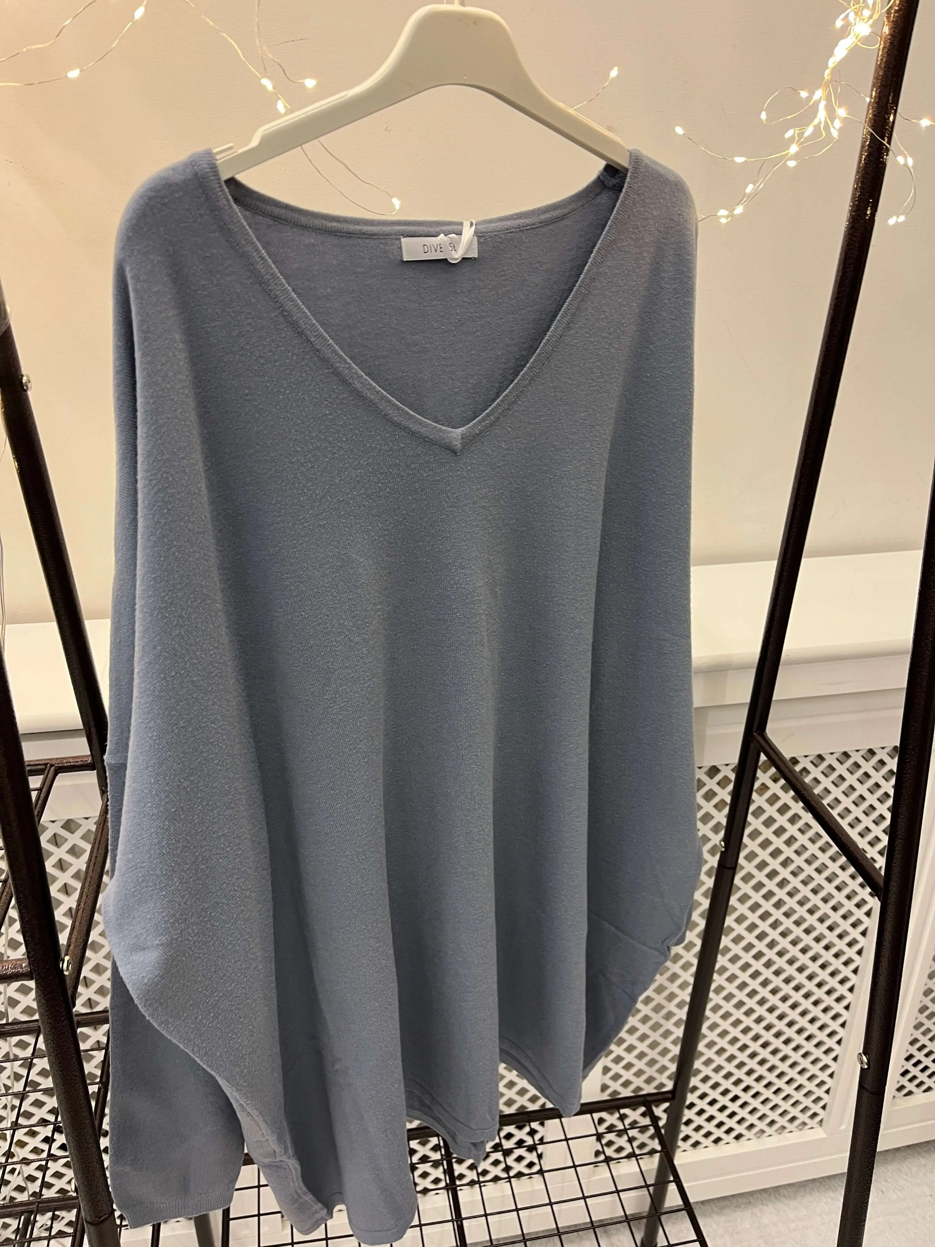 Frieda Soft V Neck Batwing Jumper