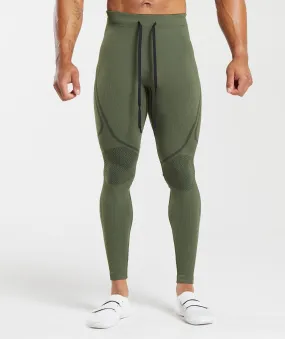 Gymshark 315 Seamless Tights - Winter Olive/Black