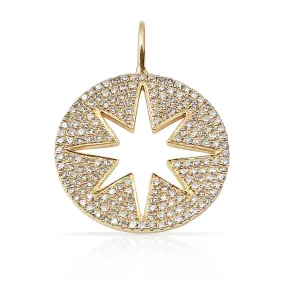 INSIDE OUT DIAMOND STAR CHARM