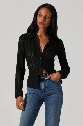 Iryna Sheer Textured Top