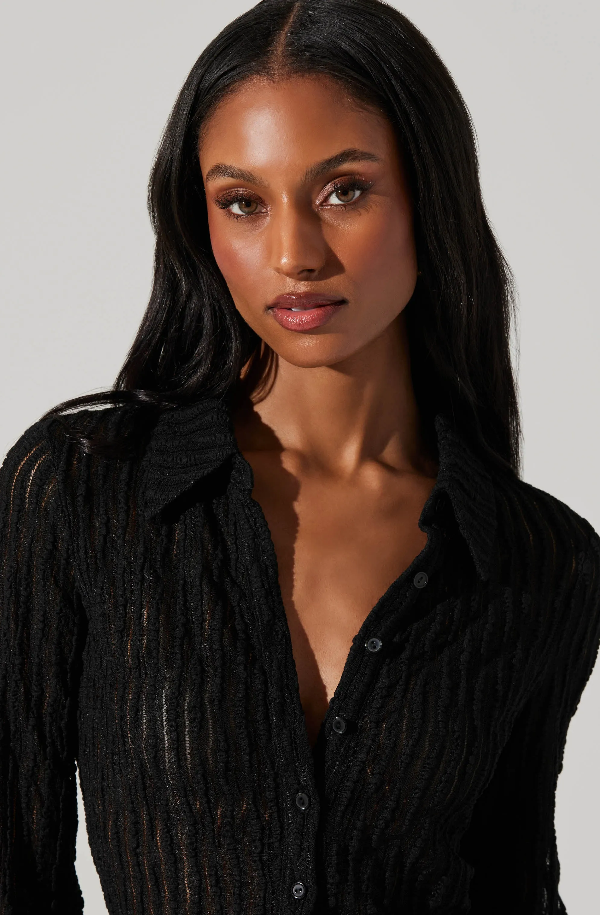 Iryna Sheer Textured Top