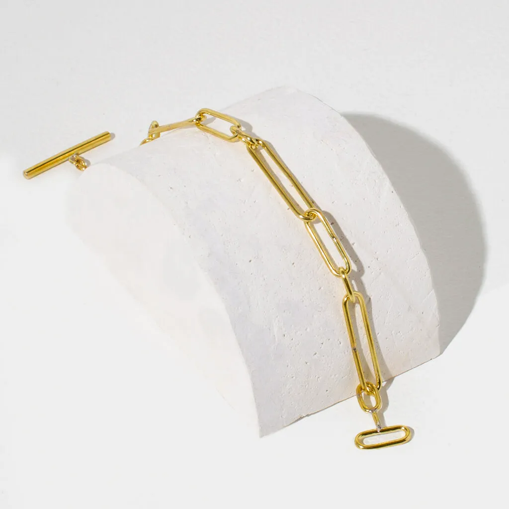 Loop Link Bracelet - Brass