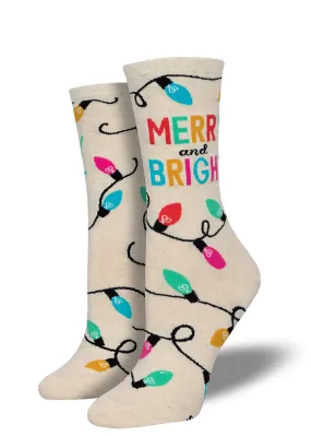 Merry & Bright Christmas Women's Socks