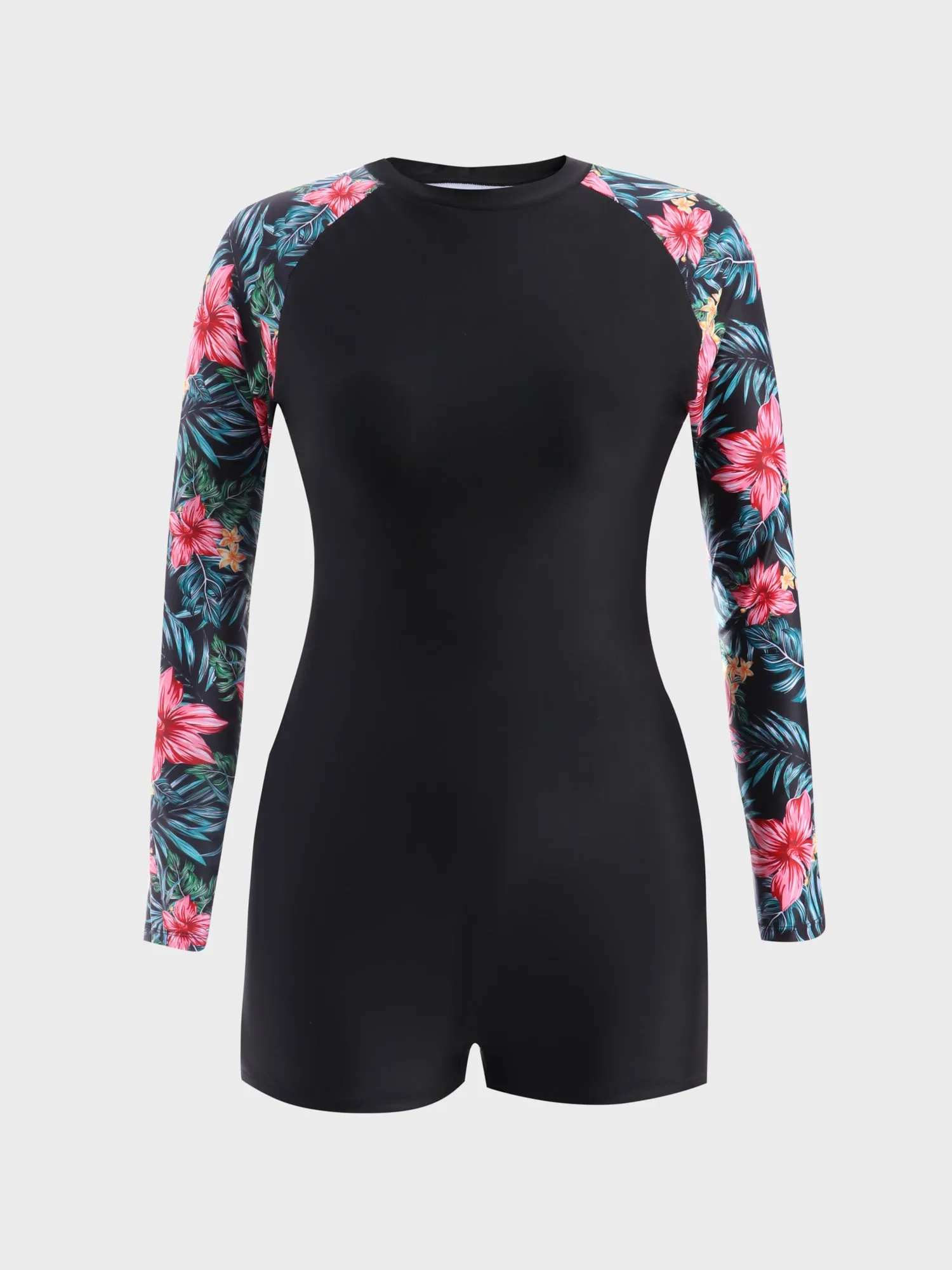 Midsize Floral Saddle Surfing Suit