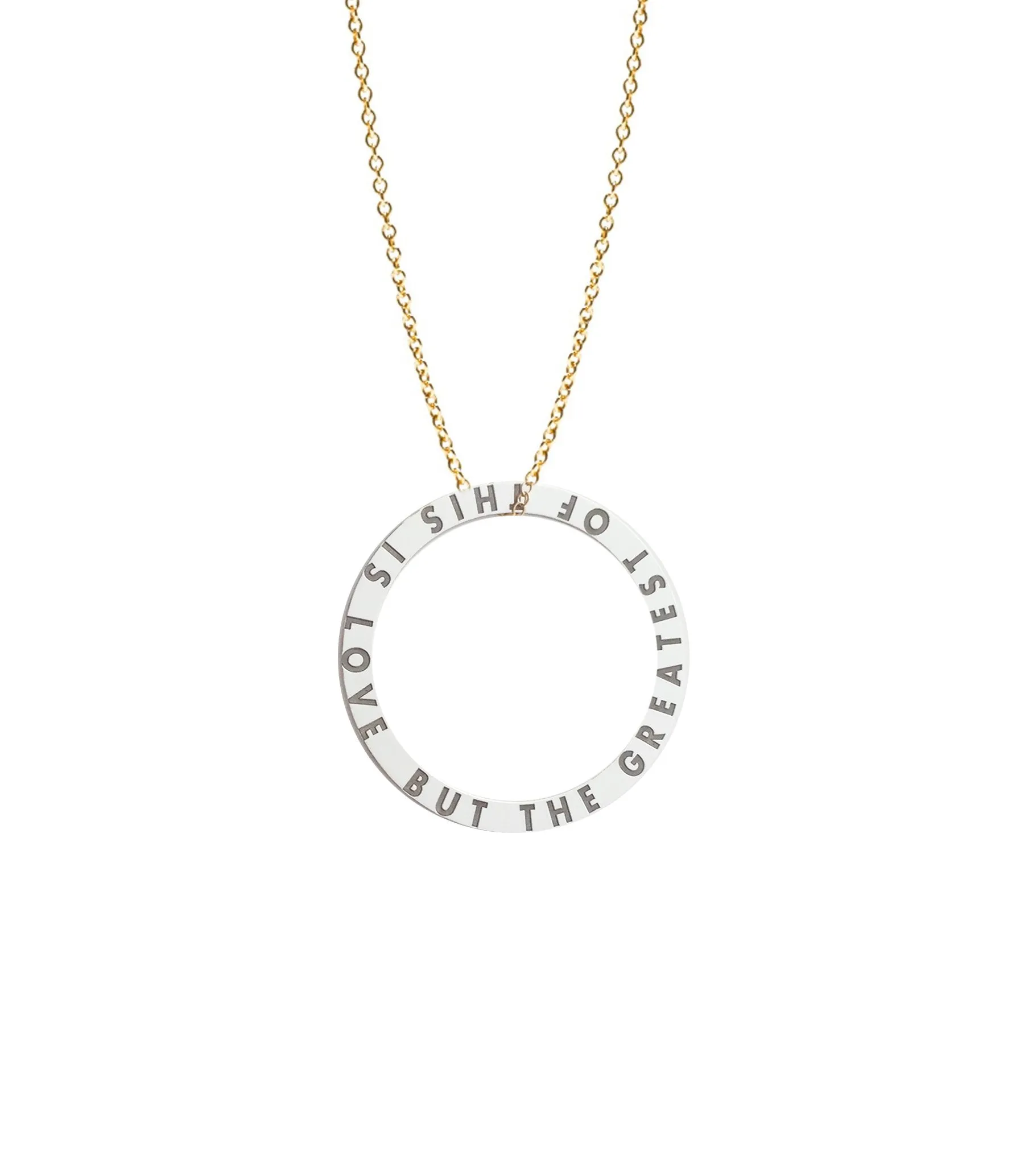 Personalized Infinity Circle Loop Necklace