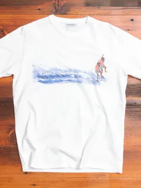 "Mirage Surfer" T-Shirt in White