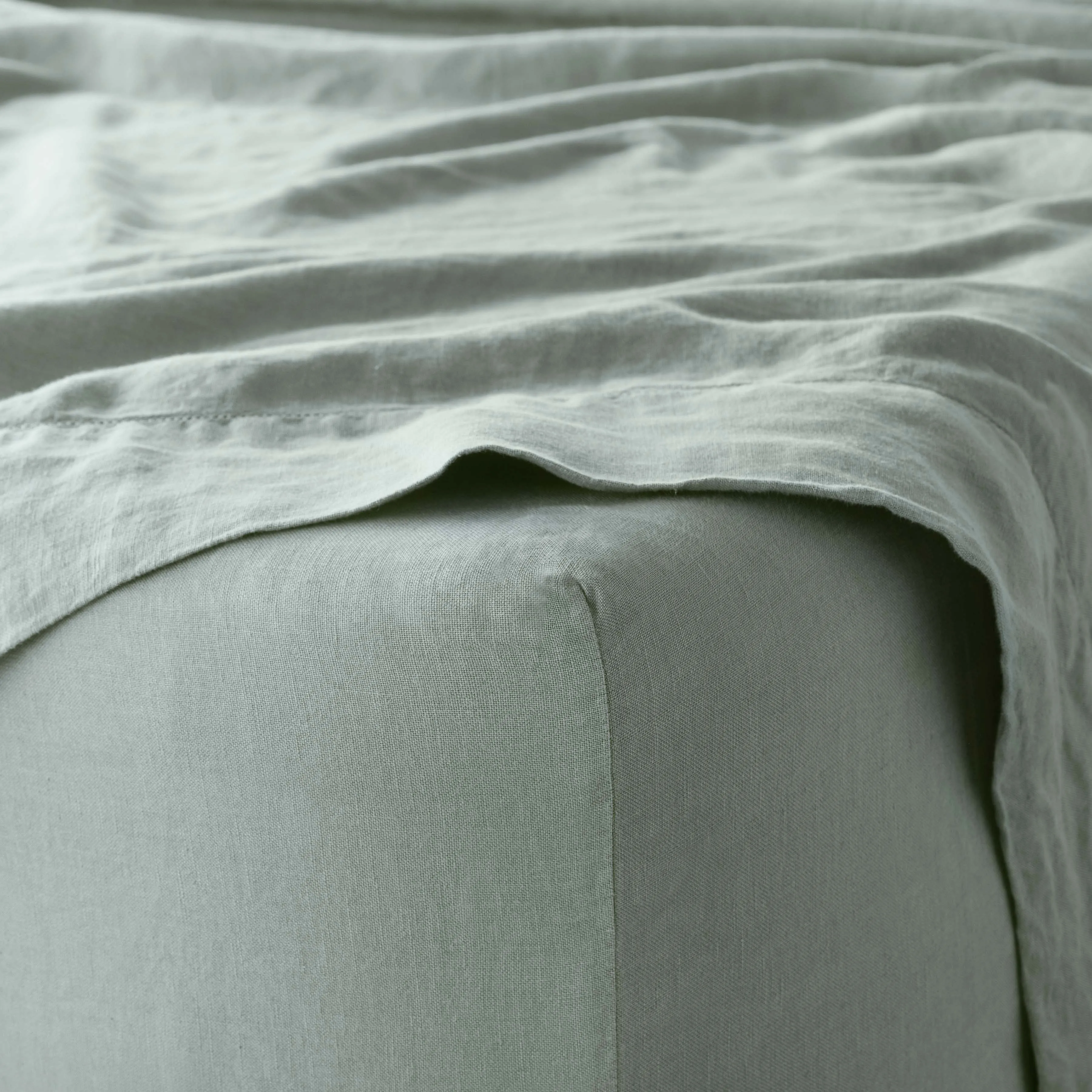 Stonewashed Linen Fitted Sheet