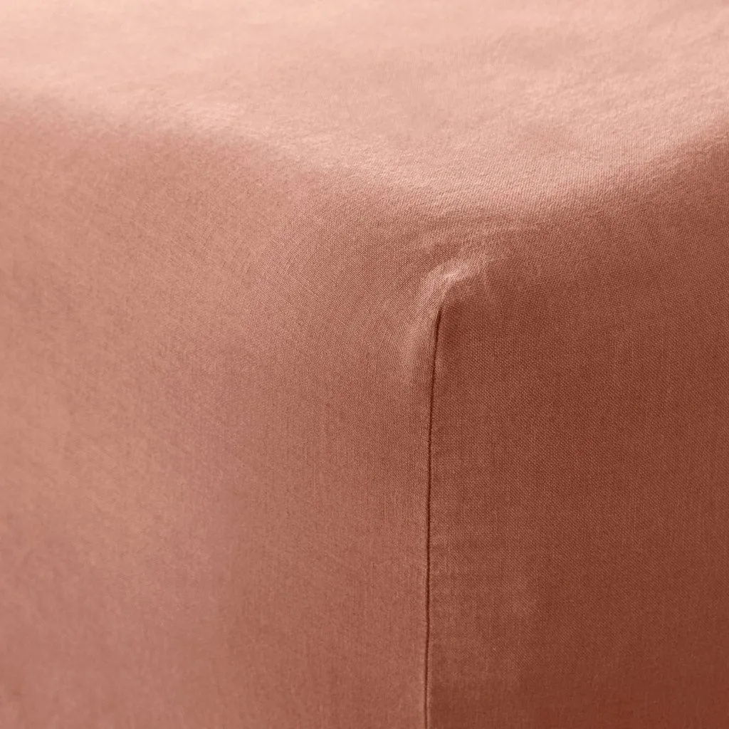 Stonewashed Linen Fitted Sheet