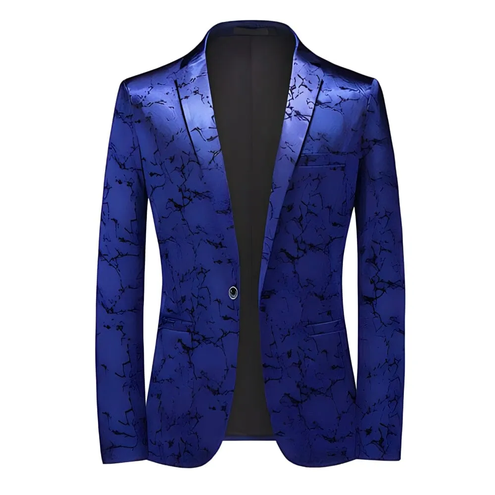 The Arnez Slim Fit Blazer Suit Jacket - Sapphire