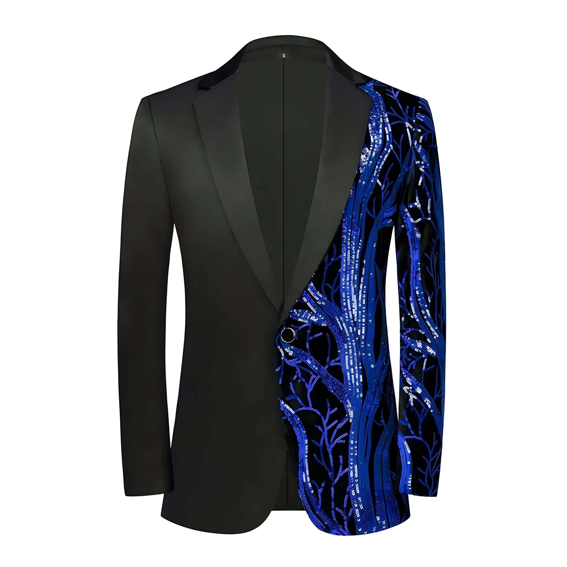 The Meridian Slim Fit Blazer Suit Jacket - Cobalt