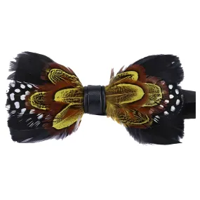 The "Luca" Peacock Feather Bow Tie - Multiple Colors